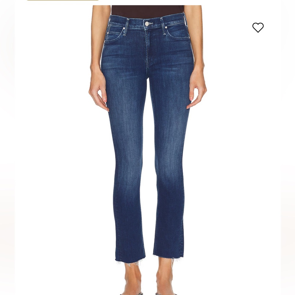 MOTHER
The Mid Rise Dazzler Ankle Fray Jeans size 29”